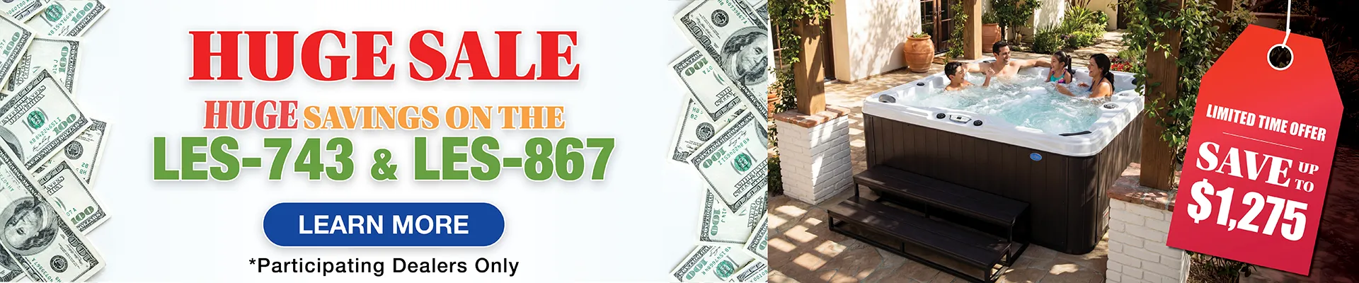 Calspas hot tub being used in a family setting - Sanford